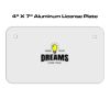 4 X 7 Aluminum License Plate  Thumbnail
