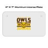 4 X 7 Aluminum License Plate  Thumbnail