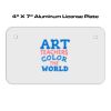 4 X 7 Aluminum License Plate  Thumbnail