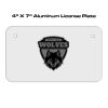 4 X 7 Aluminum License Plate  Thumbnail