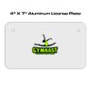 4 X 7 Aluminum License Plate  Thumbnail
