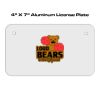 4 X 7 Aluminum License Plate  Thumbnail