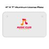 4 X 7 Aluminum License Plate  Thumbnail