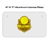 4 X 7 Aluminum License Plate  Thumbnail