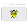 4 X 7 Aluminum License Plate  Thumbnail