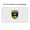 4 X 7 Aluminum License Plate  Thumbnail