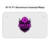 4 X 7 Aluminum License Plate  Thumbnail