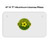 4 X 7 Aluminum License Plate  Thumbnail