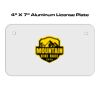 4 X 7 Aluminum License Plate  Thumbnail