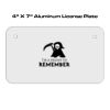 4 X 7 Aluminum License Plate  Thumbnail