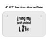 4 X 7 Aluminum License Plate  Thumbnail