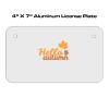 4 X 7 Aluminum License Plate  Thumbnail