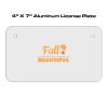 4 X 7 Aluminum License Plate  Thumbnail