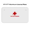 4 X 7 Aluminum License Plate  Thumbnail