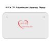 4 X 7 Aluminum License Plate  Thumbnail