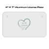 4 X 7 Aluminum License Plate  Thumbnail