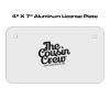 4 X 7 Aluminum License Plate  Thumbnail