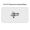 4 X 7 Aluminum License Plate  Thumbnail