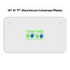 4 X 7 Aluminum License Plate  Thumbnail