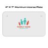 4 X 7 Aluminum License Plate  Thumbnail