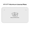 4 X 7 Aluminum License Plate  Thumbnail