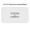 4 X 7 Aluminum License Plate  Thumbnail