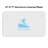 4 X 7 Aluminum License Plate  Thumbnail