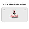 4 X 7 Aluminum License Plate  Thumbnail
