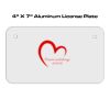 4 X 7 Aluminum License Plate  Thumbnail
