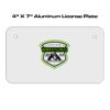 4 X 7 Aluminum License Plate  Thumbnail