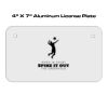 4 X 7 Aluminum License Plate  Thumbnail