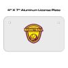 4 X 7 Aluminum License Plate  Thumbnail