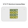 4 X 7 Aluminum License Plate  Thumbnail