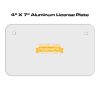 4 X 7 Aluminum License Plate  Thumbnail