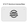 4 X 7 Aluminum License Plate  Thumbnail