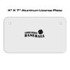 4 X 7 Aluminum License Plate  Thumbnail