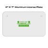 4 X 7 Aluminum License Plate  Thumbnail
