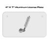 4 X 7 Aluminum License Plate  Thumbnail
