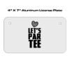 4 X 7 Aluminum License Plate  Thumbnail