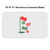 4 X 7 Aluminum License Plate  Thumbnail