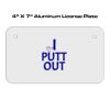 4 X 7 Aluminum License Plate  Thumbnail