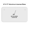 4 X 7 Aluminum License Plate  Thumbnail