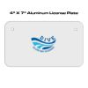 4 X 7 Aluminum License Plate  Thumbnail