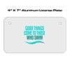 4 X 7 Aluminum License Plate  Thumbnail