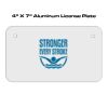 4 X 7 Aluminum License Plate  Thumbnail