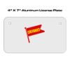 4 X 7 Aluminum License Plate  Thumbnail