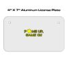 4 X 7 Aluminum License Plate  Thumbnail
