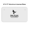 4 X 7 Aluminum License Plate  Thumbnail