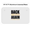 4 X 7 Aluminum License Plate  Thumbnail