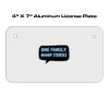 4 X 7 Aluminum License Plate  Thumbnail
